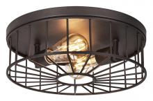 AFX Lighting, Inc. THEF13MBBK - Theo 2 Light Flush Mount