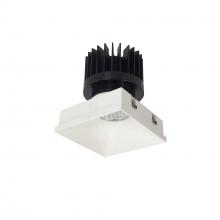 Nora NIO-4PSTLNDC40XMPW/HL - 4" Iolite PLUS Square Trimless Downlight, 1500lm/2000lm/2500lm (varies by housing), 4000K, Matte