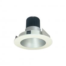 Nora NIO-4RNDCCDXHW - 4" Iolite LED Round Reflector, 800lm / 14W, Comfort Dim, Haze Reflector / White Flange