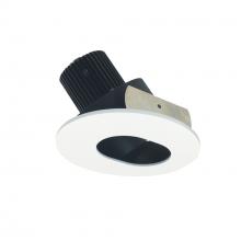 Nora NIO-4RSL35QBMPW - 4" Iolite LED Round Adjustable Slot Aperture, 10-Degree Optic, 750lm / 12W, 3500K, Black Slot