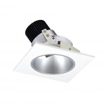 Nora NIO-4SD50XHZMPW/10 - 4" Iolite LED Square Adjustable Reflector with Round Aperture, 1000lm / 14W, 5000K, Haze