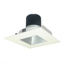 Nora NIO-4SNDSQ27XHW/10 - 4" Iolite LED Square Reflector with Square Aperture, 1000lm / 14W, 2700K, Haze Reflector / White