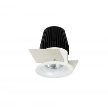 Nora NIO-1RNB30XMPW - 1" Iolite LED NTF Round Bullnose, 600lm, 3000K, Matte Powder White finish