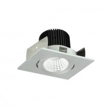 Nora NIOB-2SG35XNN/10 - 2" Iolite LED Square Adjustable Gimbal, 1000lm / 14W, 3500K, Natural Metal Finish