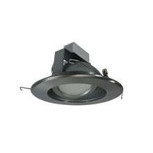 Nora NLCBC-66930XHZN - 6" Cobalt Adjustable LED Retrofit, 1200lm / 14W, 3000K, Haze Reflector / Natural Metal Flange