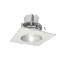 Nora NLCBC2-45335HZW/10LE4 - 4" Cobalt Click LED Retrofit, Square Reflector with Round Aperture, 1000lm / 12W, 3500K, Haze