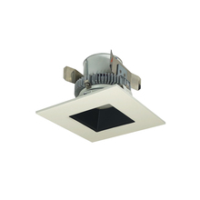 Nora NLCBC2-45635BW/ALE4 - 4" Cobalt Click LED Retrofit, Square Reflector, 750lm / 10W, 3500K, Black Reflector / White