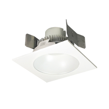 Nora NLCBC2-55335MPW/10 - 5" Cobalt Click LED Retrofit, Square Reflector with Round Aperture, 1000lm / 12W, 3500K, Matte