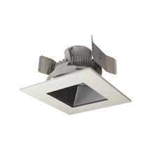 Nora NLCBC2-55640PW/A - 5" Cobalt Click LED Retrofit, Square Reflector, 750lm / 10W, 4000K, Pewter Reflector / White