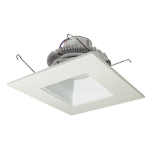 Nora NLCBC2-65627WW/A - 6" Cobalt Click LED Retrofit, Square Reflector, 750lm / 10W, 2700K, White Reflector / White