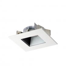 Nora NLCBS-4568535HZW - 4" Cobalt Shallow High Lumen LED Trim, Square/Square Regress, 850lm, 3500K, Haze/White