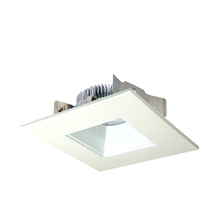 Nora NLCBS-4568527MPW - 4" Cobalt Shallow High Lumen LED Trim, Square/Square Regress, 850lm, 2700K, Matte Powder White