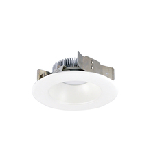 Nora NLCBS-4W518530MPW - 4" Cobalt Shallow High Lumen LED Trim, Round Reflector, 850lm, 3000K, Matte Powder White