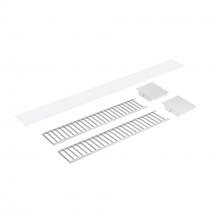 Nora NLUD-2LOUVAW - Louver Accessory Set for NLUD-2334, Aluminum Louver, White End Caps