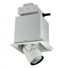 Nora NMRTLGPD-11D1L2040FW - Pull-Down LED Trimless 1-Head MLS, 30W / 2100lm per Head, Flood, 4000K, White, 120V Triac/ELV/0-10V