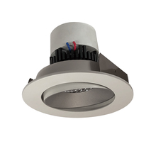 Nora NPR-4RCCDXHW - 4" Pearl LED Round Adjustable Cone Retrofit, 800lm / 12W, Comfort Dim, Haze Reflector / White