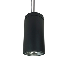 Nora NYLD2-6P10130BBB - 6" Cobalt Pendant Mount Cylinder, Black, 1000L, 3000K, Black /Black Reflector, 120V Triac/ELV