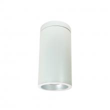 Nora NYLD2-6S10130HZWW - 6" Cobalt Surface Mount Cylinder, White, 1000L, 3000K, Haze/White Reflector, 120V Triac/ELV