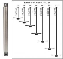 Kichler 360000OBB - Fan Down Rod 12 Inch