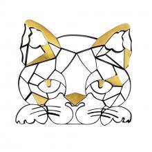 Varaluz 425WA84 - Geometric Animal Kingdom Sand Cat Wall Art