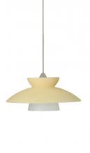  1XP-271897-SN - Besa Pendant Trilo 7 Satin Nickel Champagne 1x50W Halogen