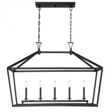 Savoy House 1-424-5-89 - Townsend 5-Light Linear Chandelier in Matte Black