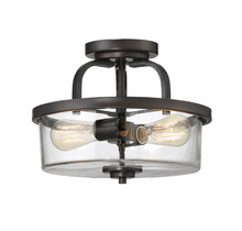 Savoy House 6-6053-2-13 - Tulsa 2-Light Ceiling Light in English Bronze