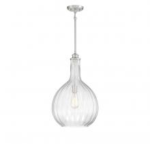 Savoy House 7-2255-1-SN - Brandon 1-Light Pendant in Satin Nickel