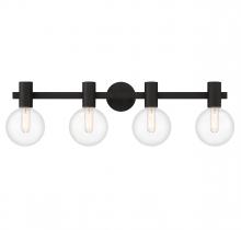 Savoy House 8-3076-4-BK - Wright 4-Light Bathroom Vanity Light in Matte Black