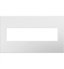 Legrand AWP4GWH4 - Adorne® Gloss White Four-Gang Screwless Wall Plate with Microban®