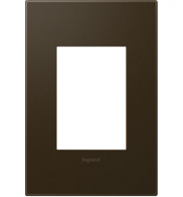 Legrand AWP1G3BR4 - adorne® Bronze One-Gang-Plus Screwless Wall Plate