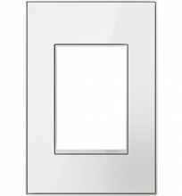 Legrand AWM1G3MWW4 - adorne? Mirror White-on-White One-Gang+ Screwless Wall Plate