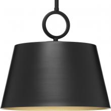 Progress P500367-31M - Parkhurst Collection One-Light New Traditional Matte Black Metal Pendant Light