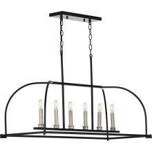 Progress P400175-031 - Seneca Collection Six-Light Linear Chandelier