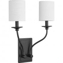 Progress P710019-031 - Bonita Collection Black Two-Light Wall Sconce