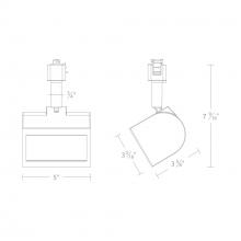 WAC US H-3020W-CS-WT - Ocularc 3020W - 5CCT Wall Wash Track Luminaire