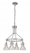 Craftmade 51224-PLN - State House 4 Light Chandelier in Polished Nickel