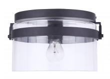 Craftmade ZA3337-MN - Franklin 1 Light Outdoor Flush Mount in Midnight