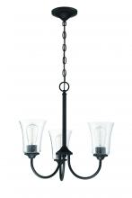 Craftmade 50423-FB - Gwyneth 3 Light Chandelier in Flat Black