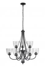 Craftmade 49929-ESP - Serene 9 Light Chandelier in Espresso