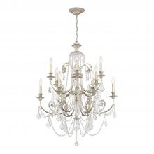  5119-OS-CL-S - Regis 12 Light Swarovski Strass Crystal Olde Silver Chandelier