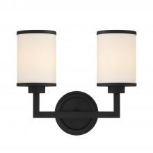 Crystorama BRY-8002-BF - Bryant 2 Light Black Forged Sconce