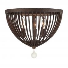  DUV-620-FB - Duval 3 Light Forged Bronze Flush Mount