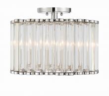 Crystorama ELL-B3004-PN_CEILING - Libby Langdon Elliot 4 Light Polished Nickel Semi Flush Mount