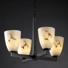 Justice Design Group FAL-8829-12-MBLK - Modular 4-Light Chandelier