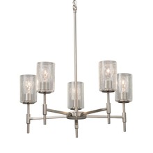 Justice Design Group FSN-8410-10-SEED-NCKL - Union 5-Light Chandelier