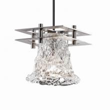 Justice Design Group GLA-8165-20-LACE-NCKL-BKCD - Metropolis 1-Light Small Pendant (2 Flat Bars)