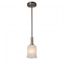 Justice Design Group GLA-8445-26-WHTW-NCKL - Era 1-Light Mini-Pendant