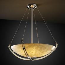 Justice Design Group CLD-9721-35-NCKL-LED3-3000 - 18" LED Pendant Bowl w/ Crossbar