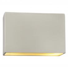 Justice Design Group CER-5650W-MTGD-LED2-2000 - Large ADA Rectangle (Outdoor) LED Wall Sconce - Closed Top